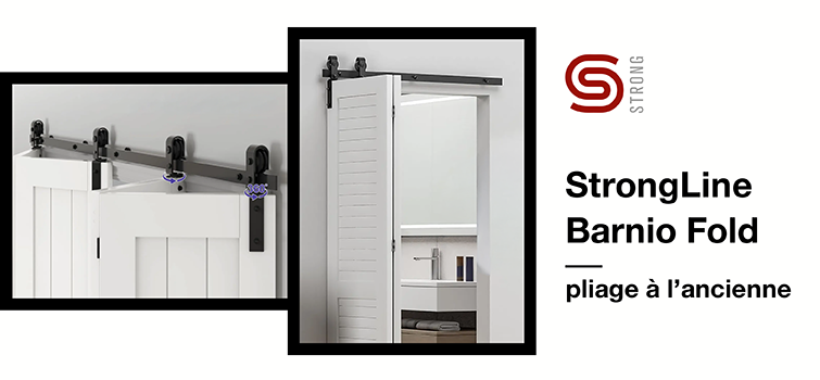 StrongLine Barnio Fold : des portes pliantes au design « barn door » pour un intérieur tendance