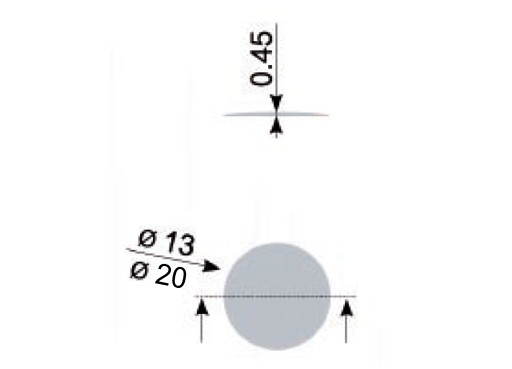 IF cache autocollante 13mm 20 pcs 11164plr2 blanc IF cache autocollante 13mm 20 pcs 11164plr2 blanc