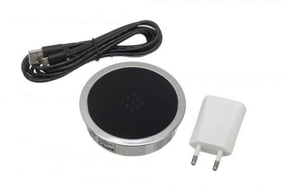 VersaCharger chargeur sans fil chrome / noir brillant VersaCharger chargeur sans fil chrome / noir brillant