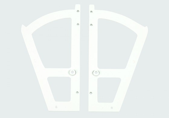 Strong meuble a chaussures abattant, 1 rangée, plastique, blanc