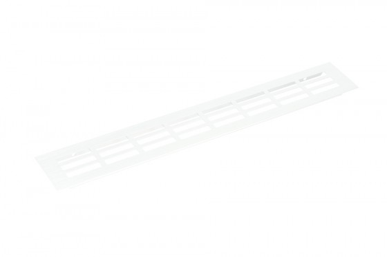 Grille de ventilation 80/500mm blanche