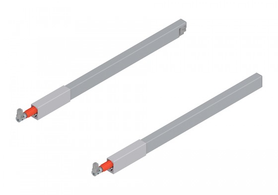 BLUM ZRG.437RS Antaro, reling longitudinal 500mm, gris, ensemble