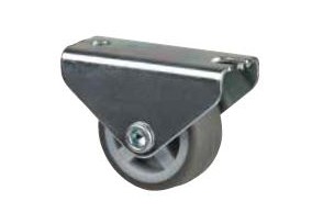 StrongCastors roue 30mm fixe avec bande souple gris