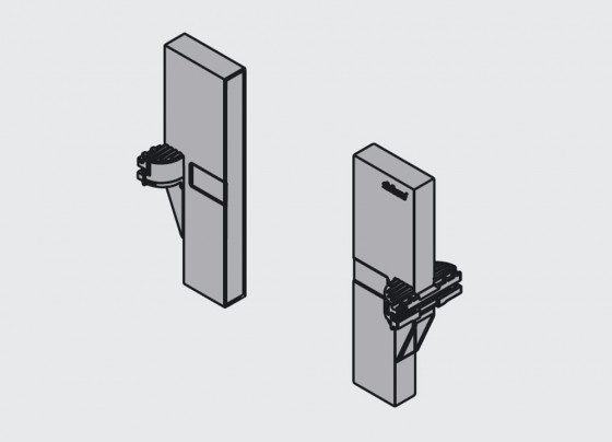 BLUM Z40L0002 embout pour cloison blanc