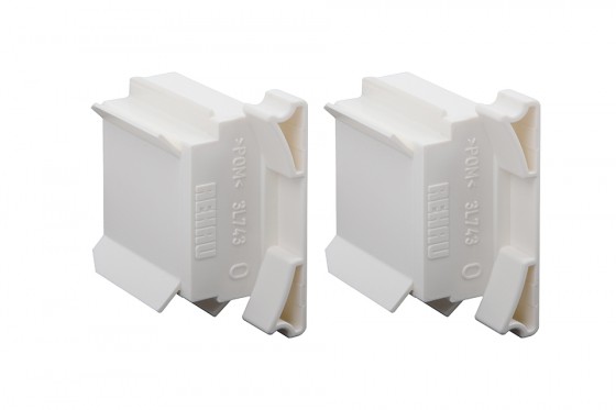 REHAU cheville coulissante 8mm blanc pour barre d'extrémité E9