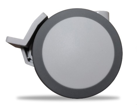 TENTE Roulette pivotante 5925 caoutchouc frein O 75 mm RAL7035