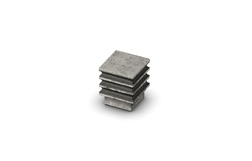 HETTICH 9208068 bouton CALILI 21x21 mm étain ancien