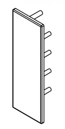 HAWA 21512 Junior couvre-joint latéral profil couvre-joint gris anthracite RAL 7