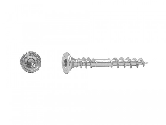 SPAX vis a bois 4x33mm tete fraisée TXS,W,4C MH double filet (TUPL)