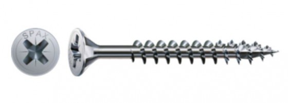 SPAX vis a bois 4,5x70 tete fraisée PZ, W, 4C MH
