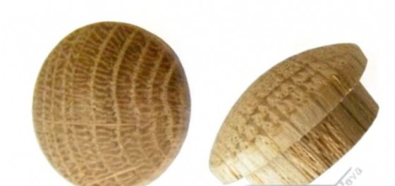 Cache - couvercle avec goujon 15mm chene