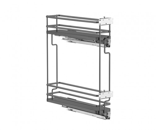 VIBO Galaxy, panier latéral, 150mm, anthracite, droit VIBO Galaxy, panier latéral, 150mm, anthracite, droit