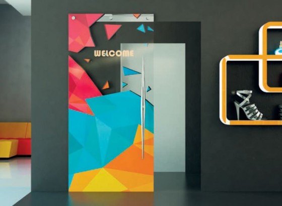 TERNO Magic2/1100/V/12 ensemble de ferrures pour portes en verre 80kg argenté an