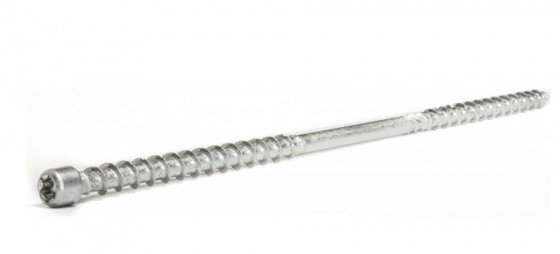 TK-vis a bois TopRoof 8x280mm tete cylindrique TX40 zinc blanc