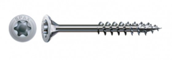SPAX vis a bois 4,5x40/25 tete fraisée TXS,W,4C MH, filetage partiel