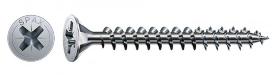 SPAX vis a bois 3x35 tete fraisée PZ, W, 4C MH