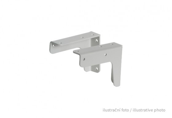 MILADESIGN équerre pour poignée paravent de bureau LN 3801 blanc