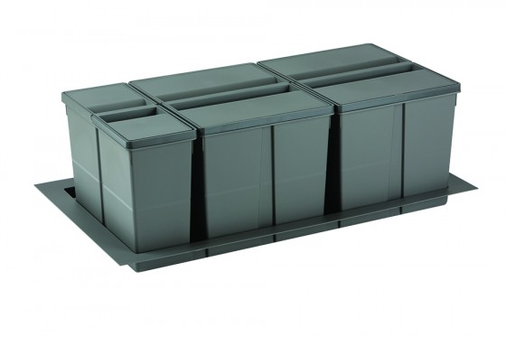 GOLLINUCCI Sorter 9XL System 900mm 2x26l+1x11l gris