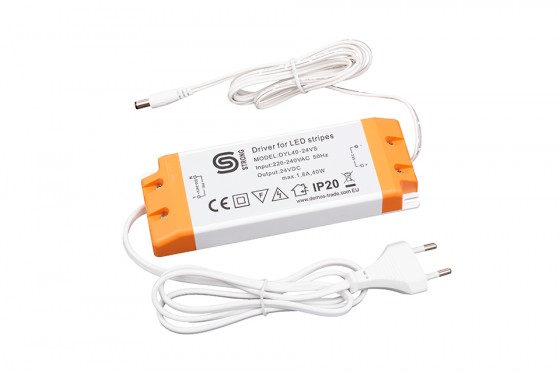 StrongLumio alimentation électrique plat LED 24V, 40W