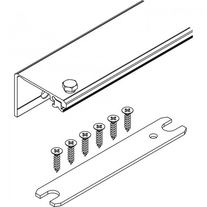 HAWA 23222 Concepta profil encastré 55mm, 900mm