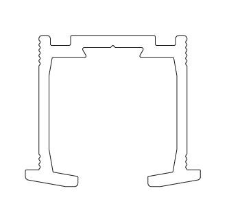 TERNO guidage supérieur 2670/A 2m elox