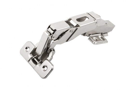 StrongHinges S3 charniere clip semi-appl, amorti, 155°, excentr, vis a bois