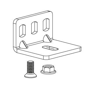 TERNO porte coulissante intérieure 30kg, support guidage sup