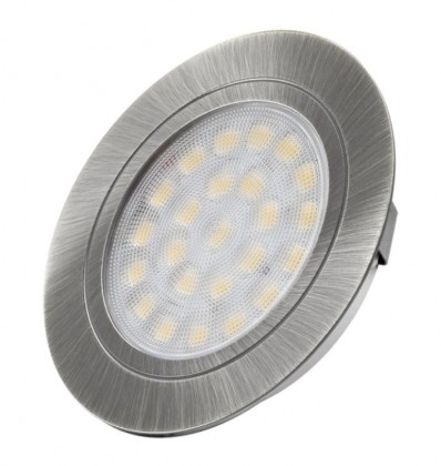 LED spot Oval inox brossé blanc neutre