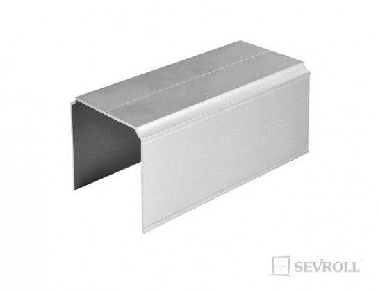 SEVROLL 03199 Top guidage supérieur simple 2,35m argent