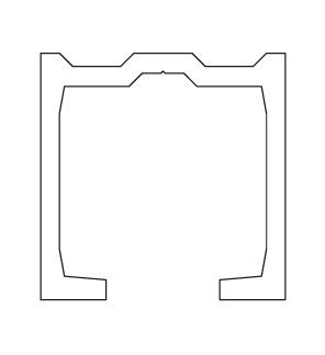 TERNO guidage supérieur 160kg 1160/A elox 2m