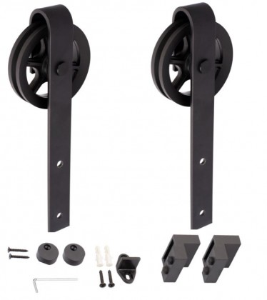 StrongLine Barnio quincaillerie pour portes coulissantes Big noir mat