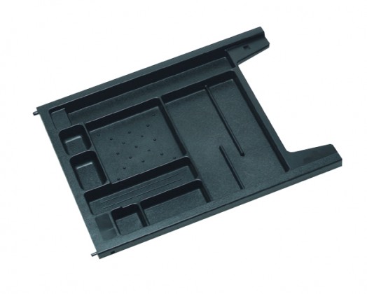 BBP Pot a crayons hauteur 30 mm noir plastique pour glissiere a billes