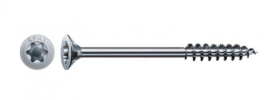 SPAX vis a bois 6x200/65 tete fraisée TXS,W,4C MH, filetage partiel