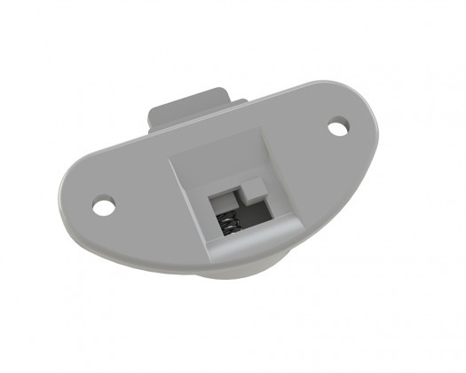 StrongLine quincaillerie pour portes coulissantes coulisse sup. plastique gris