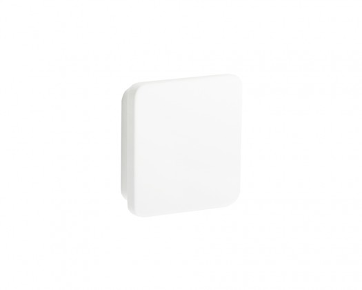 TULIP Knop Square blanc + vis