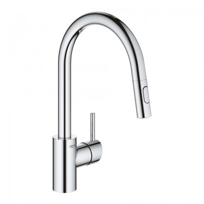 GROHE Robinet cuisine Concetto avec douche duale chrome 31483002