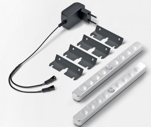 HAL LuckyLine LED ensemble avec capteurs de mouvement blanc chaud