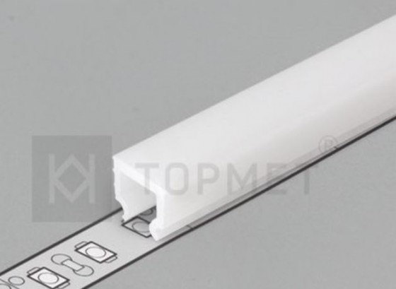 StrongLumio moulure de recouvrement C1 pour profil HI 8 a cliquer, 4100mm lait