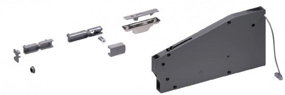 IF abattant KIARO S, inf., amorti, Gunmetal