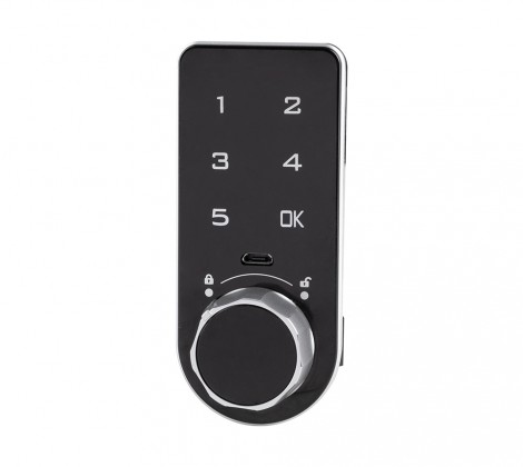 StrongLocks Serrure électronique a clavier bouton noir droite StrongLocks Serrure électronique a clavier bouton noir droite