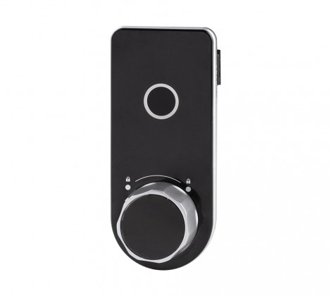 StrongLocks Serrure électronique empreinte digitale bouton noir droite StrongLocks Serrure électronique empreinte digitale bouton noir droite