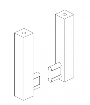 VERTIKO support de tringle, gris