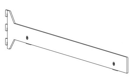 VERTIKO support d'étagere 400mm brun foncé