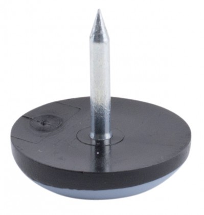 STRONG patin glisseur cloué avec téflon O19mm gris STRONG patin glisseur cloué avec téflon O19mm gris
