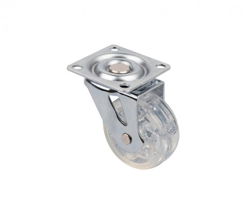 StrongCastors roue TOP o50mm transparent sans frein