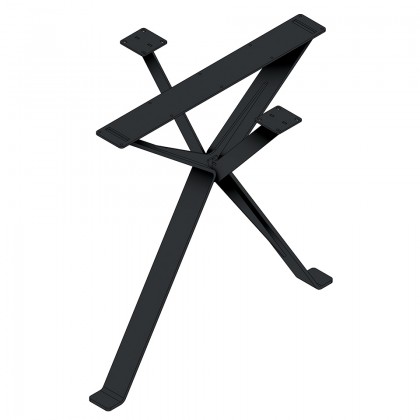 MILADESIGN EX 72080P pietement de table central biseauté anthracite 720mm