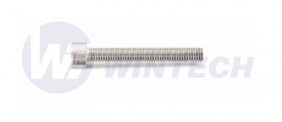 Vis meuble DIN 912 8.8 tete cylindrique hex M10x25 zinc blanc