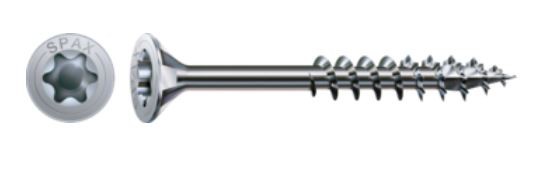 SPAX vis a bois 4x30/18mm tete fraisée TXS W 4C MH filetage partiel