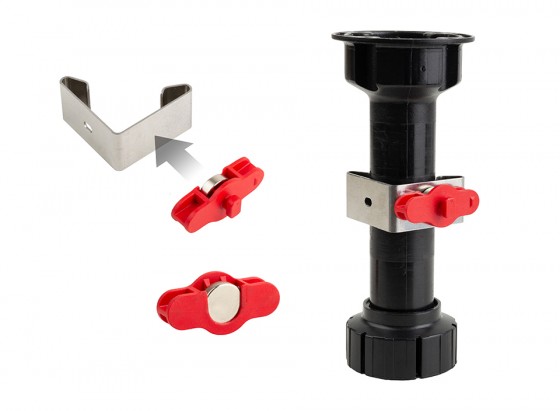 SCILM Ensemble de fixation magnétique pour plinthe plastique