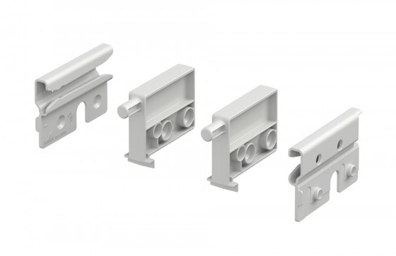 HETTICH 9257725 Blocage pour tablette coulissante, blanc